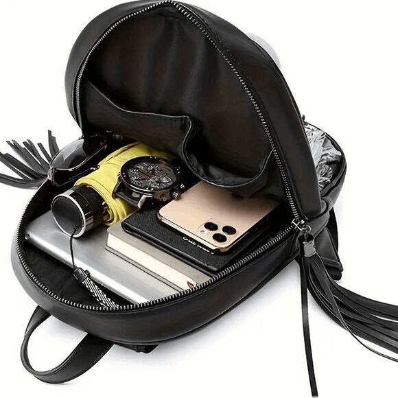 3D Embossed Skull Backpack - Women's Fashion Punk Street-Style Shoulder Bag - Picture 5 of 7